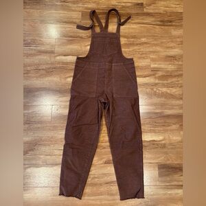 Aerie overalls in brown corduroy size XS